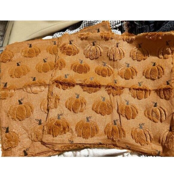 Pumpkin Pillow Covers Decorative Throw Cases Halloween Holiday Fall Decor 16x16 - Picture 4 of 10